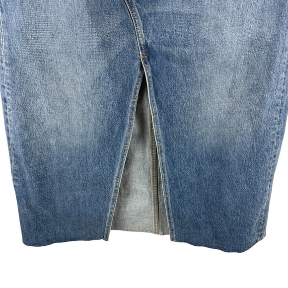 SLVRLAKE Midi Denim Skirt Front Slit Size 25 - Picture 7 of 10